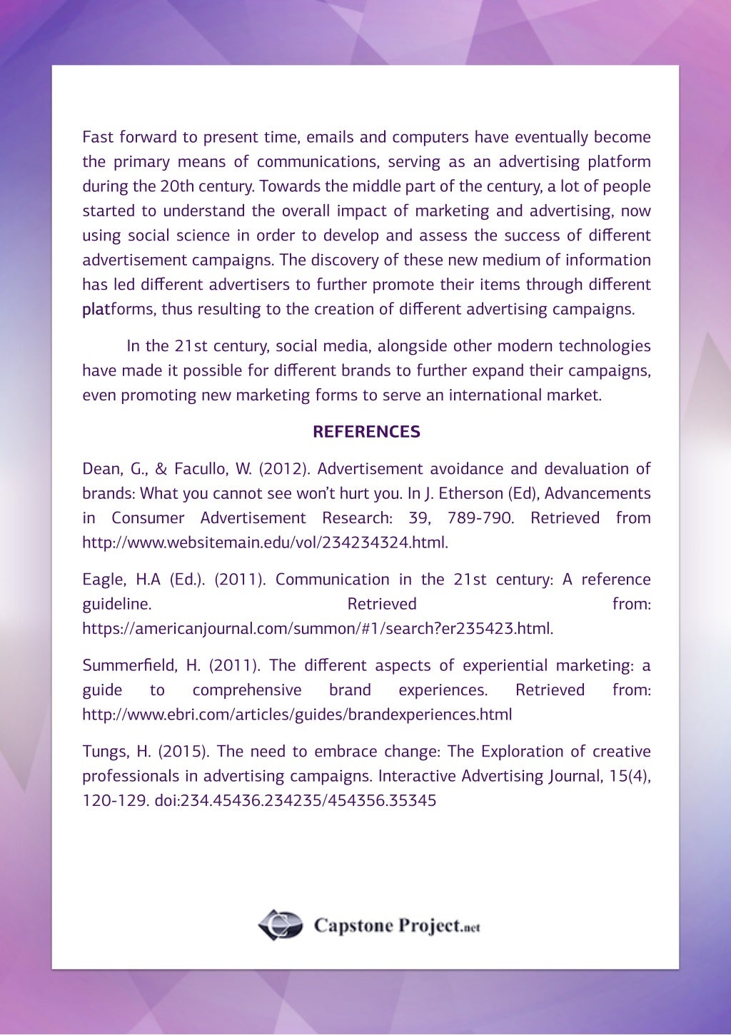 Capstone project examples pdf picture