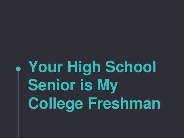 freshmen year of high school