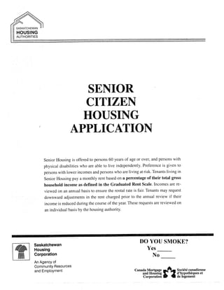 Senior housing application