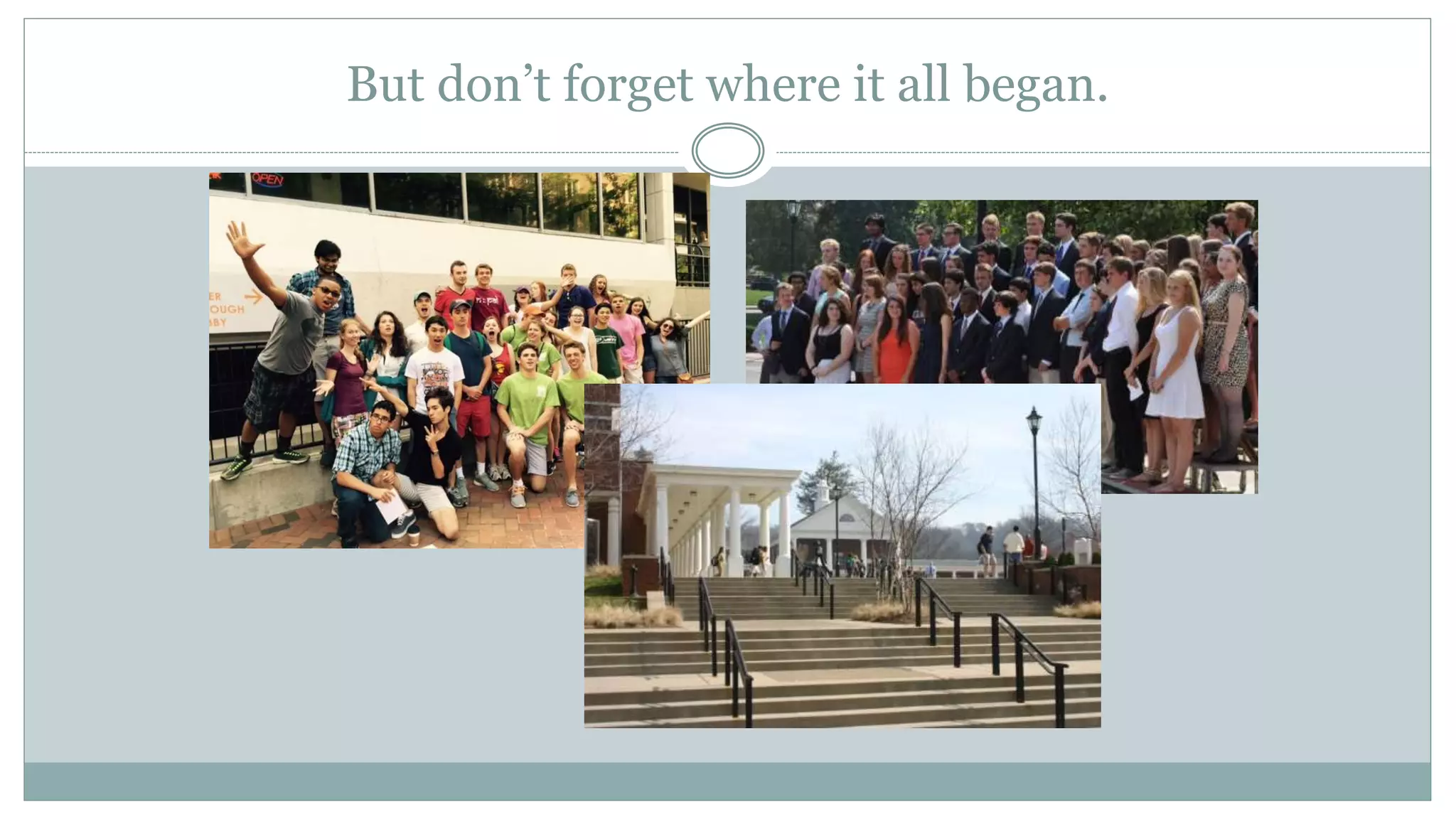 But don’t forget where it all began.
 