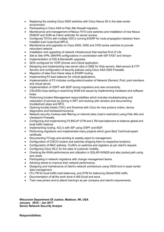 Senior network security engineer | DOC