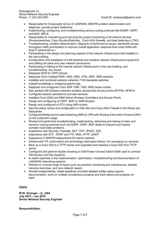 Senior network security engineer | DOC