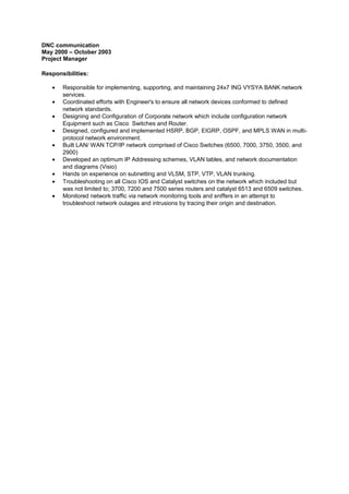 Senior network security engineer | DOC