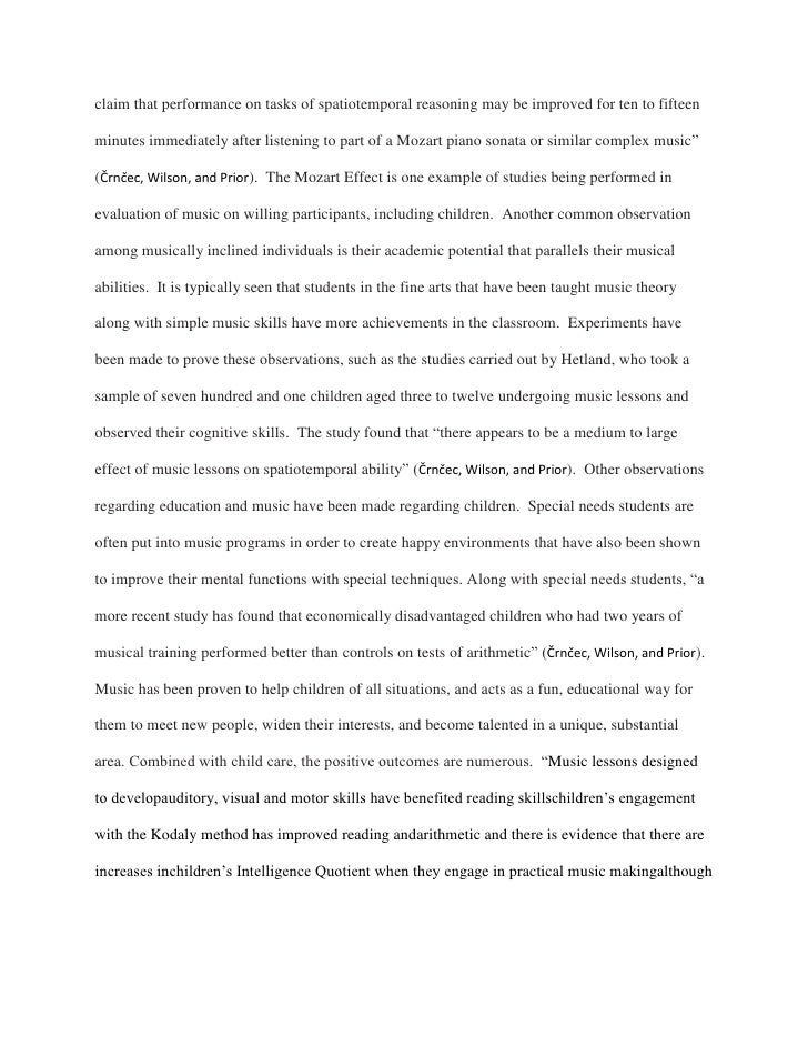 mozart effect research paper Trends in psychology research on the mozart effect exemplifies this process for two reasons tion of their discovery using only the paper-folding. mozart effect research paper Trends in psychology research on the mozart effect exemplifies this process for two reasons tion of their discovery using only the paper-folding.