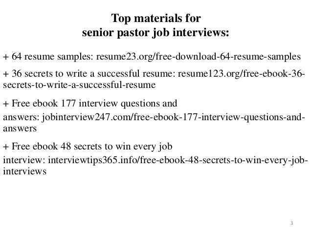 senior pastor resume sample pdf ebook free download