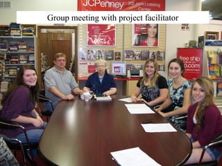 Group meeting with project facilitator
 