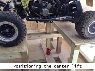 Positioning the center lift
 
