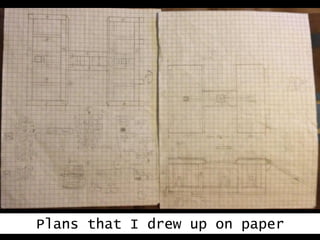 Plans that I drew up on paper
 