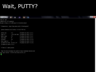 Wait, PUTTY?
 