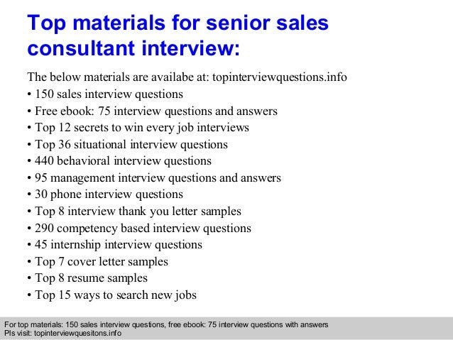 senior sales consultant job description pictures