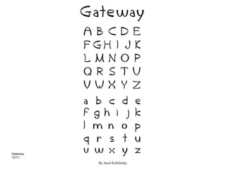 Gateway
12/11
 