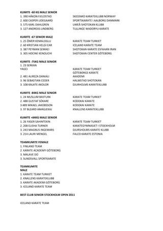 Senior stockholm open