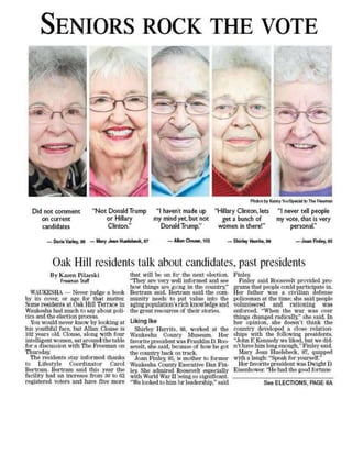 Seniors rock the vote