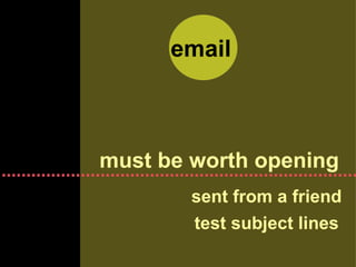 email must be worth opening sent from a friend test subject lines 