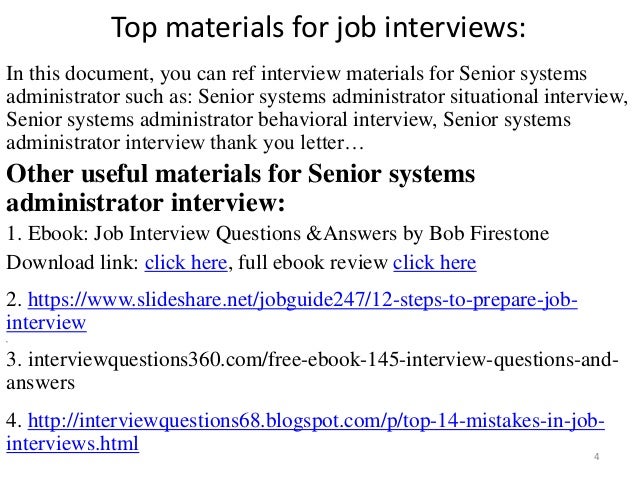 systems administrator interview questions
