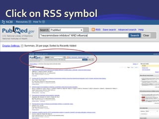 Click on RSS symbol