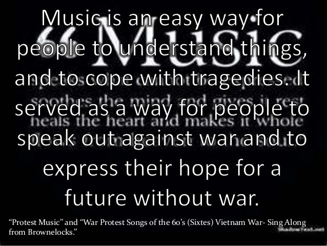 Thesis on protest songs