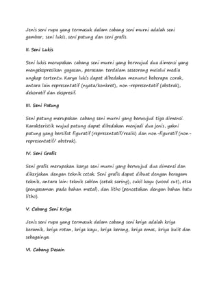 Seni Rupa | DOCX