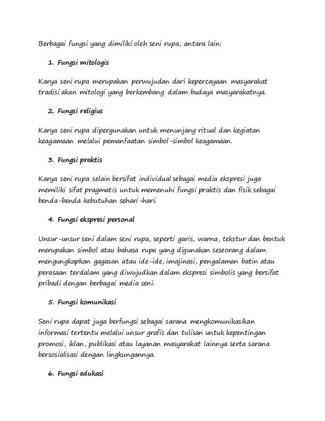 Seni Rupa