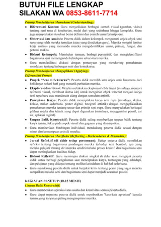 Modul Ajar Pembelajaran Mendalam Senbud Seni Rupa Kelas XII Terbaru ...