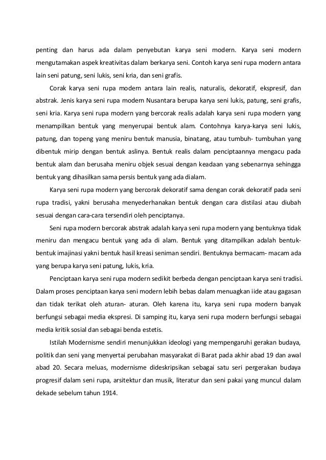 Seni Rupa Moden Kontemporer Indonesia