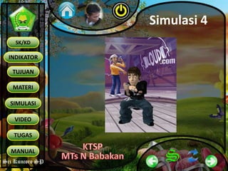 Sri Kuncoro SP
INDIKATOR
TUJUAN
MATERI
SK/KD
SIMULASI
VIDEO
TUGAS
MANUAL
Sri Kuncoro SP
Simulasi 4
 