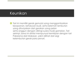 Seni tari legong dan serimpi | PPTX