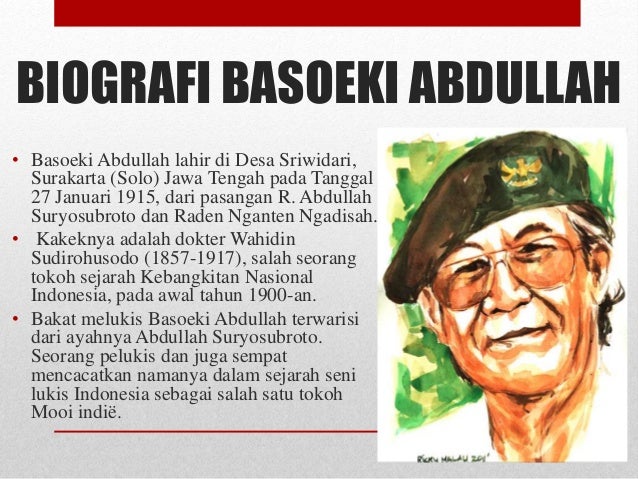 Biografi Basuki  Abdullah  Dan Lukisannya Gambaran