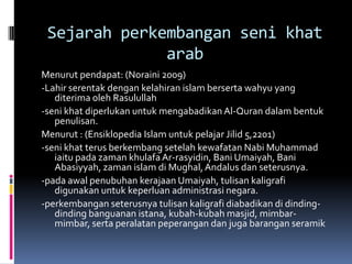 Khat Muhammad Rasulullah Seni tulisan khat | PPTX