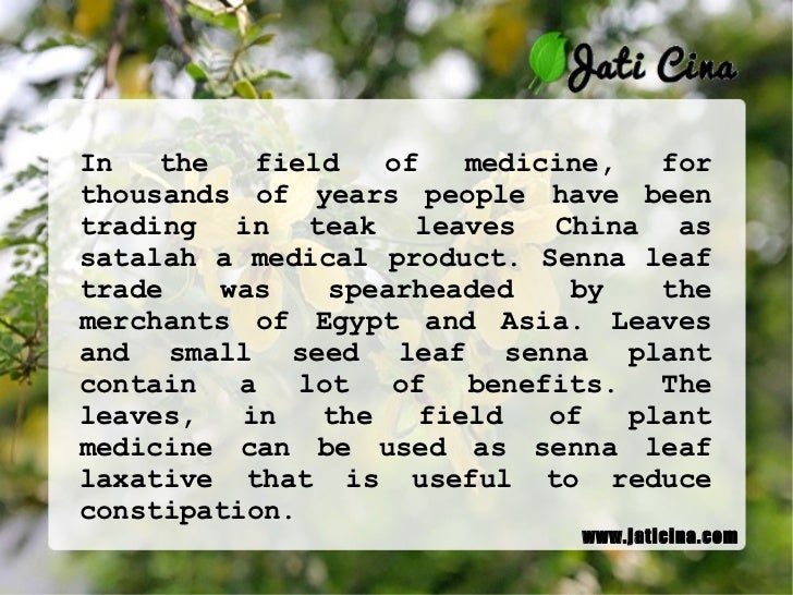 Senna Leaf Benefits