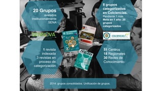 SENNOVA: nueva estrategia de investigación, desarrollo tecnológico e innovación del SENA