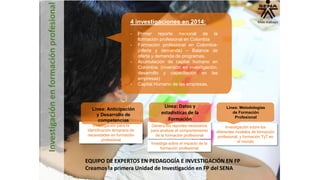 SENNOVA: nueva estrategia de investigación, desarrollo tecnológico e innovación del SENA