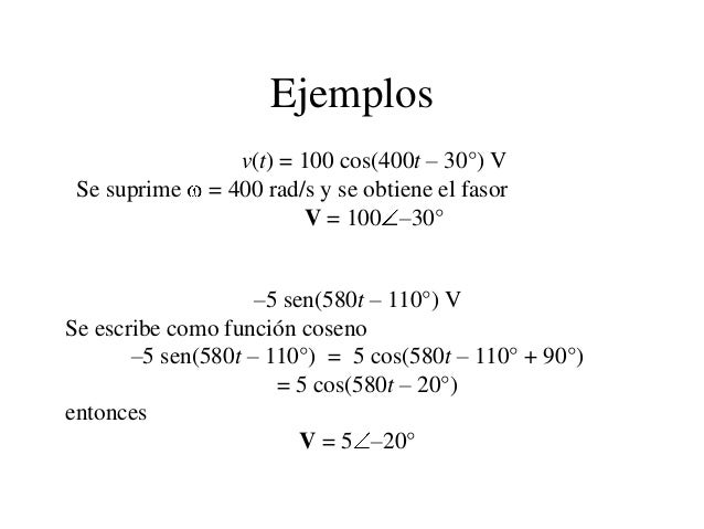 Senoides Y Fasores Presentacion Ppt