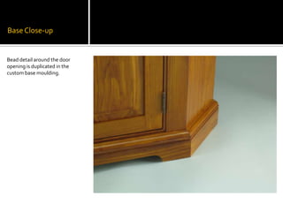 Base Close-upBead detail around the door opening is duplicated in the custom base moulding.