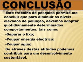 Resíduos de construção e demolição: abreviadamente conhecidos por RCD, são resíduos provenientes de obras civis - construção, reconstrução, ampliação, alteração, conservação e demolição ou derrocada de edificações, assim como o solo e lama de escavações. tratamento de resíduosO tratamento de resíduos consiste no conjunto de métodos e operações necessárias para respeitar as legislações aplicáveis aos resíduos, desde a sua produção até o destino final com o intuito de diminuir o impacto negativo na saúde humana, assim como no ambiente. Pode consistir numa deposição final, ou num tratamento intermédio, que diminua a perigosidade dos mesmos, possibilitando a sua reutilização ou reciclagem.