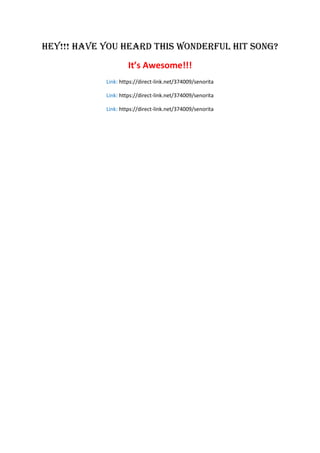Senorita | PDF