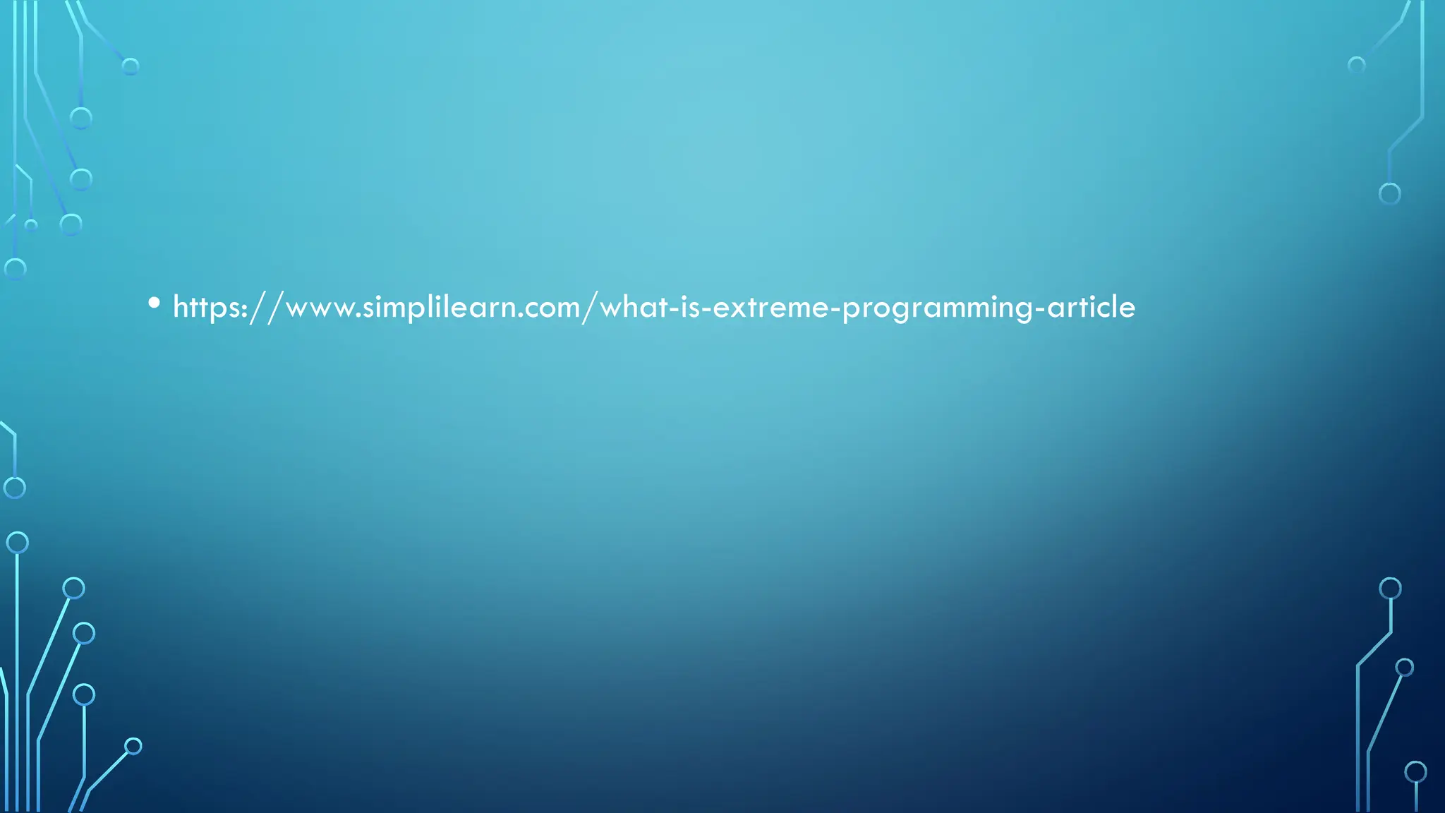 • https://www.simplilearn.com/what-is-extreme-programming-article
 