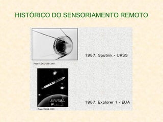 HISTÓRICO DO SENSORIAMENTO REMOTO 