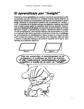 Sensaciòn – Percepciòn – Ilusiones Òpticas
7
 