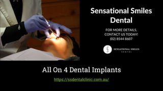 All On 4 Dental Implants
https://ssdentalclinic.com.au/
 