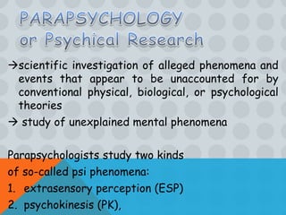 Sensation and Perception (psychology)