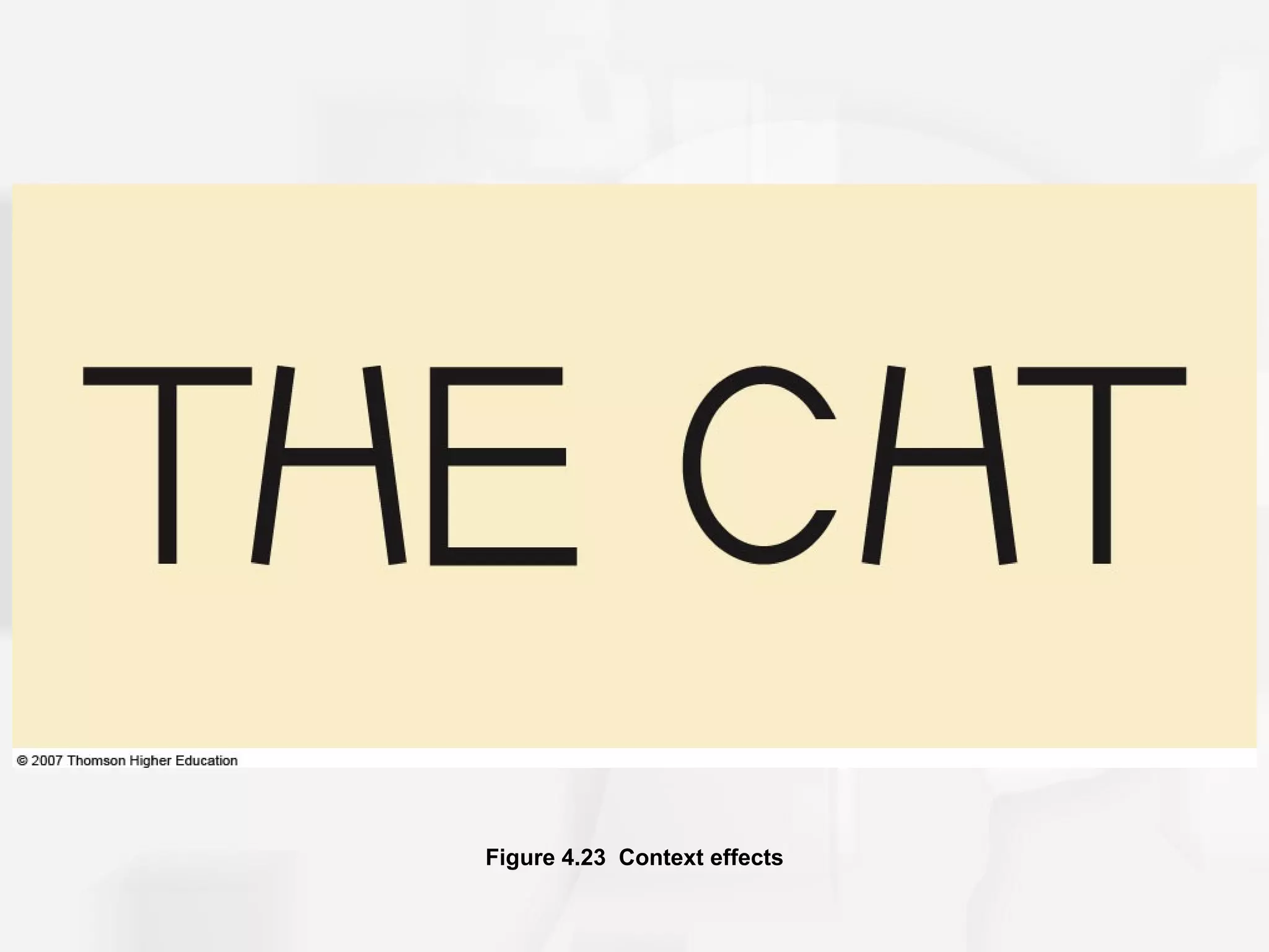 Figure 4.23 Context effects
 