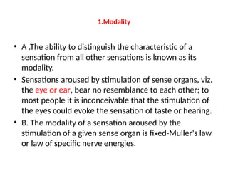 SENSATIONS.pptx physiology FOR first BHMS | PPTX