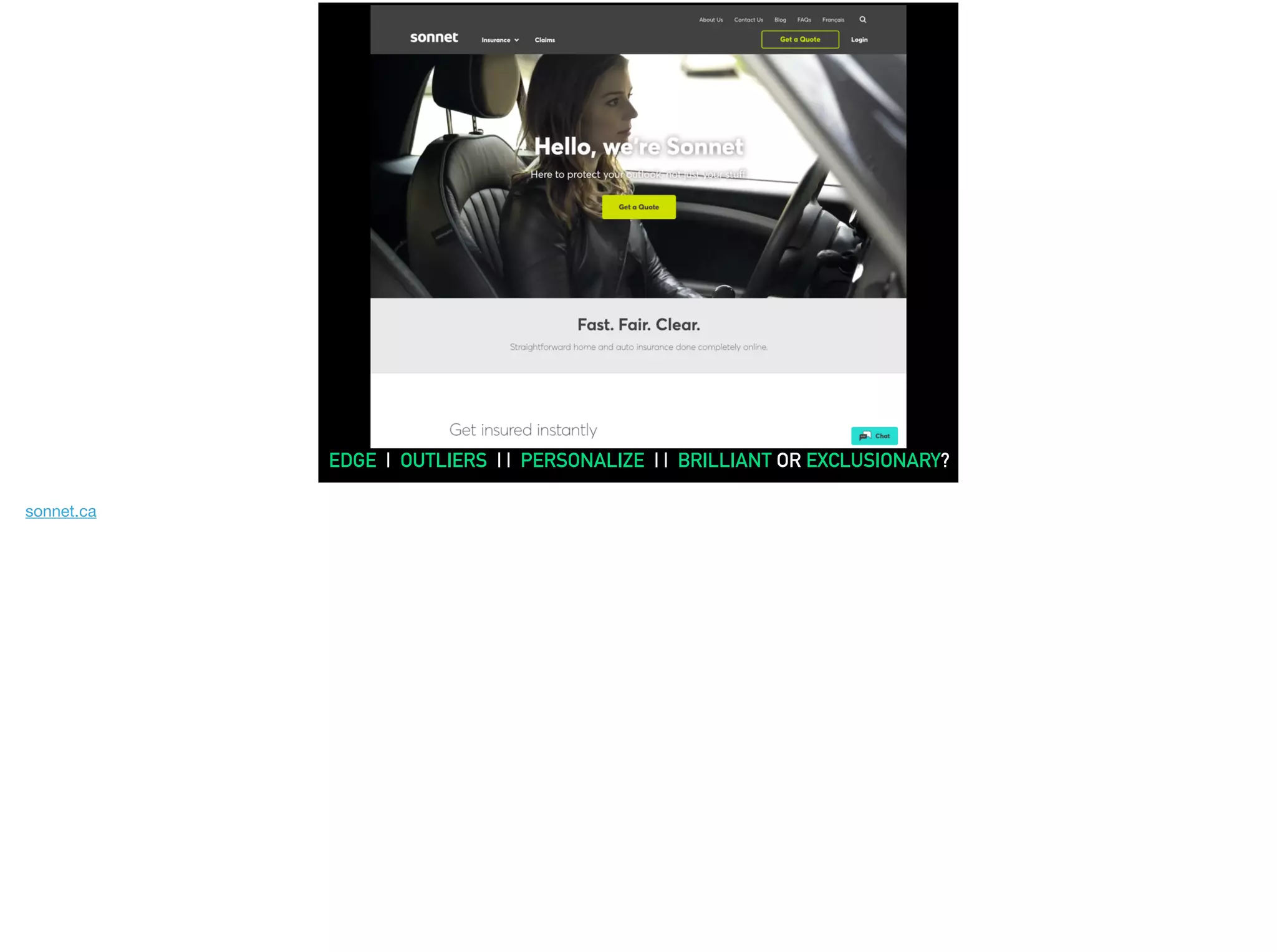 OXO
EDGE | OUTLIERS | | PERSONALIZE | | BRILLIANT OR EXCLUSIONARY?
sonnet.ca

 