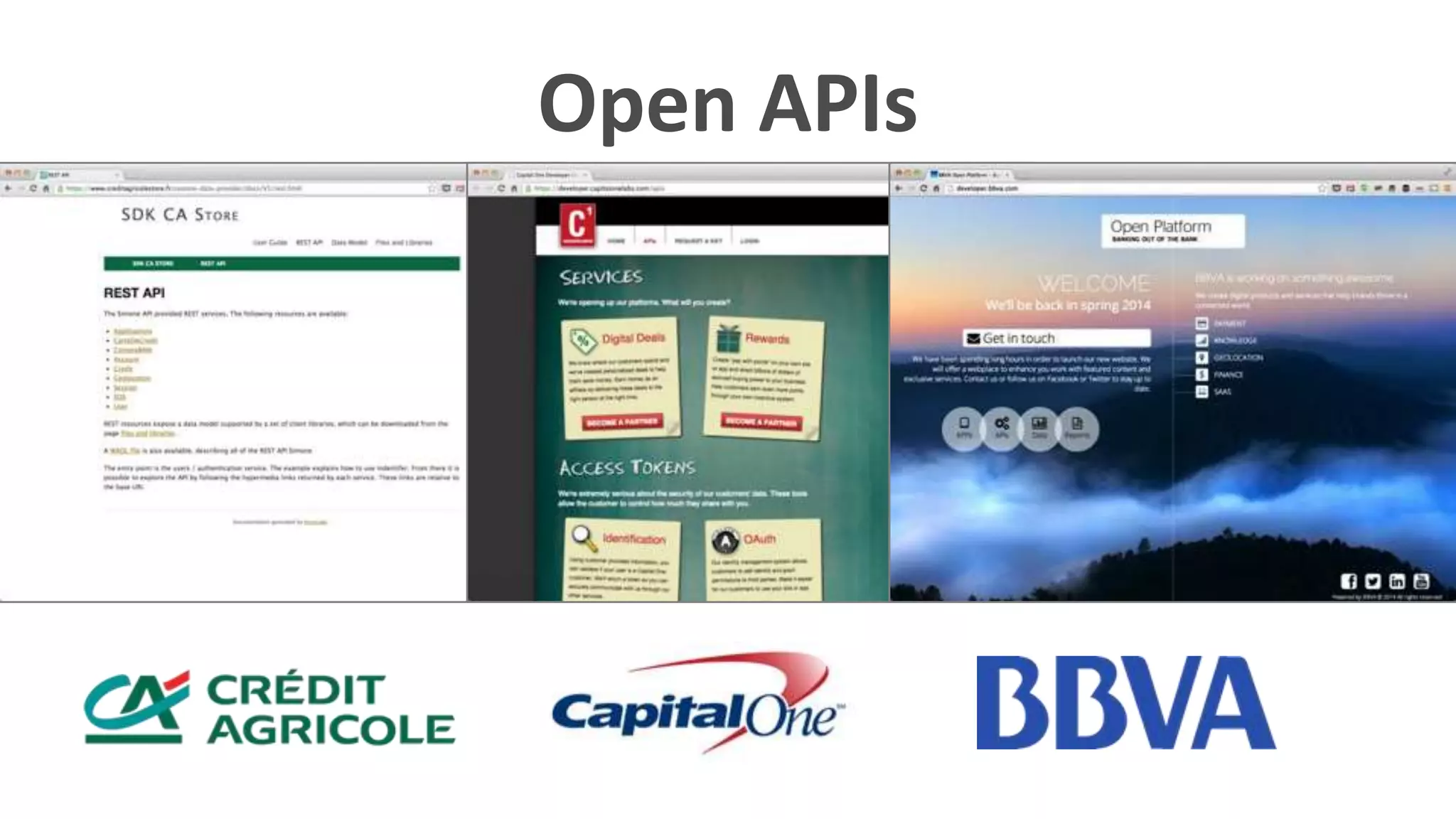 Open APIs