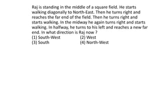SENSE OF DIRECTION questions for psc exams | PDF