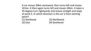 SENSE OF DIRECTION questions for psc exams | PDF
