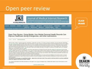 Open peer review
Click
image

CRICOS Provider Code: 00113B

 