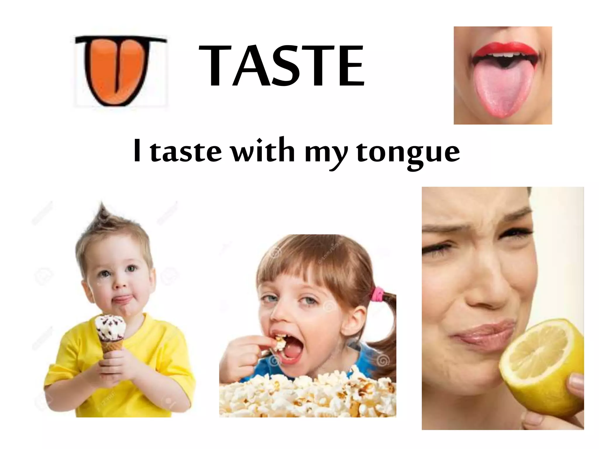 TASTE
I taste with mytongue