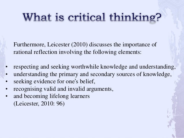 importance of critical thinking skills